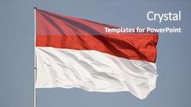 Presentation with indonesia - Slide deck consisting of indonesian flag background and a seafoam green colored foreground