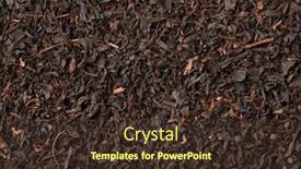  Presentation with tea leaves - PPT theme featuring indonesian-java-melange-dried-tea background and a tawny brown colored foreground