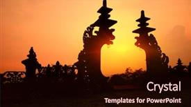  Presentation with bali temple - Amazing slides having indonesian old temple pura besakih backdrop and a wine colored foreground