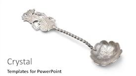  Presentation with wayang - Slide deck enhanced with indonesian-yogya-silver-sugar-spoon background and a  colored foreground