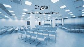  Presentation with curtains - Theme consisting of indoor air - large and modern white auditorium background and a light blue colored foreground