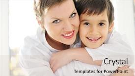 Presentation with love mother - Colorful PPT layouts enhanced with indoor air - mother and son with love backdrop and a  colored foreground