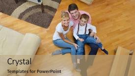  Presentation with happy korean kids - Colorful PPT layouts enhanced with stock market financial analysis indicator backdrop and a dark gray colored foreground.