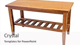  Presentation with flowers on white wooden - Theme consisting of indoor furniture - wooden table isolated on white background and a  colored foreground