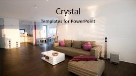  Presentation with lighting - Audience pleasing theme consisting of indoor lighting - interior design backdrop and a soft green colored foreground