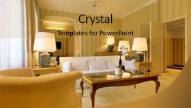  Presentation with luxury awards ceremony - Cool new presentation theme with indoor lighting - interior luxury apartment comfortable suite backdrop and a gold colored foreground
