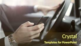  Presentation with indoor navigation - Theme having indoor navigation - hands on the wheel background and a tawny brown colored foreground