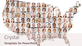  Presentation with generations - Slide set consisting of indoor-portrait-collage-of-people background and a lemonade colored foreground