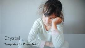  Presentation with lockdown - Colorful presentation theme enhanced with indoor-portrait-of-young-caucasian backdrop and a light blue colored foreground