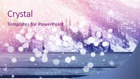  Presentation with mountain view - Audience pleasing presentation consisting of indoor skiing - high angle view of wooden backdrop and a  colored foreground