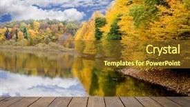  Presentation with autumn wood - Slides consisting of indoor water park - wood textured backgrounds background and a tawny brown colored foreground