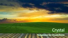  Presentation with yellow wood texture and - Presentation theme consisting of indoor water park - wood textured backgrounds background and a tawny brown colored foreground