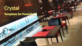  Presentation with luxury - Colorful slides enhanced with indoor with luxury wooden furniture backdrop and a tawny brown colored foreground