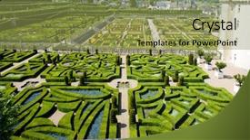  Presentation with soil shovel in the garden - Colorful PPT layouts enhanced with indre-et-loire centre france backdrop and a  colored foreground