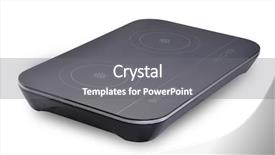  Presentation with electro magnetic induction - Slide deck consisting of induction cooker background and a gray colored foreground
