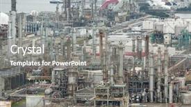  Presentation with factory - Amazing slide deck having industrail - industrial factory in japan backdrop and a  colored foreground