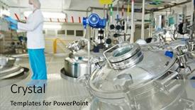  Presentation with pharmacy - Presentation with moving growing - plant grows on soil background and a coral colored foreground