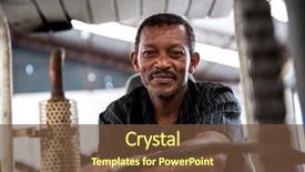  Presentation with forklift - Amazing slides having industrial - worker on forklift looking backdrop and a tawny brown colored foreground