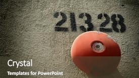  Presentation with fire alarm - PPT theme with industrial alarm bells background and a tawny brown colored foreground