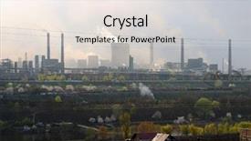  Presentation with steel - Audience pleasing PPT theme consisting of industrial catalyst - mital steel galati backdrop and a  colored foreground