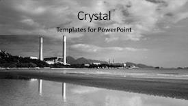  Presentation with hong kong - Cool new PPT theme with industrial catalyst - power station hong kong backdrop and a  colored foreground