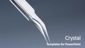  Presentation with stainless steel - Presentation theme having industrial class tapered stainless steel background and a gray colored foreground