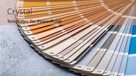  Presentation with industrial - Slide set featuring industrial-color-palette-guide background and a gold colored foreground