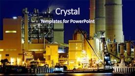  Presentation with industrial power - Slide deck consisting of portrait of a determined young woman stretching her left arm during warm-up routine before outdoor workout in a sunny day background and a gray colored foreground