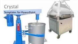  Presentation with dough - Slide deck featuring industrial-dough-mixer-under background and a white colored foreground