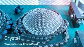  Presentation with driving - Amazing slide deck having industrial-driving-roller-chain-close backdrop and a ocean colored foreground