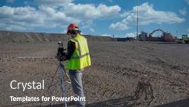  Presentation with pilot - Audience pleasing PPT theme consisting of industrial-drone-pilot-operating backdrop and a dark gray colored foreground