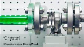  Presentation with industrial valve - Slide deck enhanced with industrial-electric-water-valve-close background and a  colored foreground