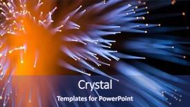  Presentation with network cable - Audience pleasing presentation consisting of industrial fiber optics - fiber optical network cable backdrop and a ocean colored foreground