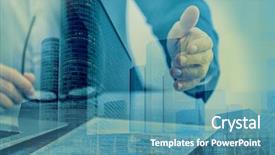  Presentation with resume - Amazing slide deck having real estate recruiting - concept of consulting double exposure backdrop and a teal colored foreground