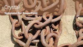  Presentation with iron - Audience pleasing presentation design consisting of industrial-iron-chain-old-iron backdrop and a red colored foreground