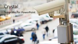  Presentation with safety law - Cool new slide set with industrial law - urban safety and security cctv backdrop and a soft green colored foreground