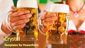  Presentation with traditional - Cool new slides with industrial law - young man and woman backdrop and a tawny brown colored foreground