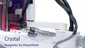  Presentation with air transport - Audience pleasing PPT theme consisting of industrial machine automation compressed air backdrop and a lemonade colored foreground