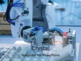 Industrial Machine Robot In Assembly PPT template 29 | CrystalGraphics
