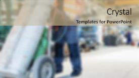  Presentation with manufacturing - Amazing presentation design having industrial manufacturing business blurred background backdrop and a  colored foreground