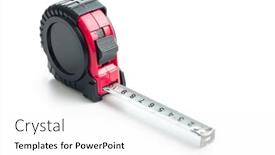  Presentation with industrial - Presentation theme with industrial-measuring-tape-isolated background and a white colored foreground