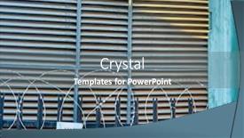  Presentation with industrial - Colorful slide deck enhanced with industrial-metal-blinds-barbed-wire backdrop and a gray colored foreground