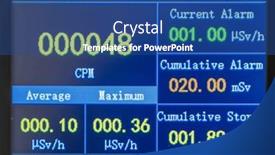  Presentation with radiation pollution - Slide deck with industrial-monitor-screen-air-quality background and a ocean colored foreground