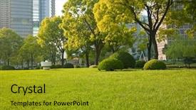  Presentation with shanghai - Cool new presentation design with industrial park - modern building of the lujiazui backdrop and a gold colored foreground