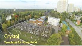  Presentation with industrial power - Cool new theme with sports - happy girls in bikini have backdrop and a  colored foreground.