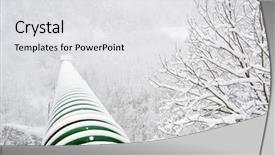  Presentation with pipe - Cool new PPT theme with industrial pipe over an alpine backdrop and a white colored foreground
