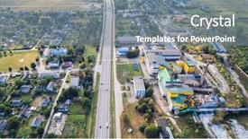  Presentation with processing - Cool new slide deck with industrial plant the enterprise backdrop and a gray colored foreground