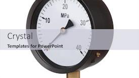  Presentation with industrial - PPT theme consisting of industrial-pressure-meter-isolated background and a light gray colored foreground
