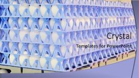  Presentation with eggs egg carton egg box - Colorful slide set enhanced with industrial production - boxes with a chicken eggs backdrop and a  colored foreground