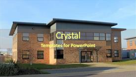  Presentation with modern building - Cool new PPT layouts with industrial property - exterior of empty modern office backdrop and a tawny brown colored foreground